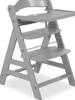 Hauck Hochstuhltablett »Alpha Wooden Tray Essbrett, grey« für Hochstühle Alpha+ und Alpha+ Select