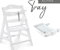 Hauck Hochstuhltablett »Alpha Tray Tischaufsatz, weiß« für Hochstühle Alpha+ und Beta+