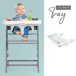 Hauck Hochstuhltablett »Alpha Tray Tischaufsatz, weiß« für Hochstühle Alpha+ und Beta+