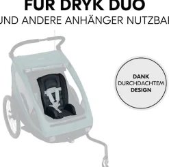 Hauck Sitzverkleinerer »Sitzverkleinerer für Fahrradanhänger, Black« universal
