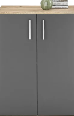 HBZ Kommode »BC-Drift-2, Mehrzweckschrank Stellmaß BxHxT 60x84x35 cm« 1 Stk. tlg. Schrank mit 2 Türen und 1 Einlegeboden