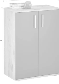 HBZ Kommode »BC-Drift-2, Mehrzweckschrank Stellmaß BxHxT 60x84x35 cm« 1 Stk. tlg. Schrank mit 2 Türen und 1 Einlegeboden