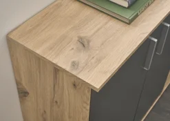 HBZ Kommode »BC-Drift-2, Sideboard Stellmaß BxHxT 120x84x35 cm« 1 Stk. tlg. Kommode mit 3 Türen, 2 Schubkästen und 1 Einlegeboden