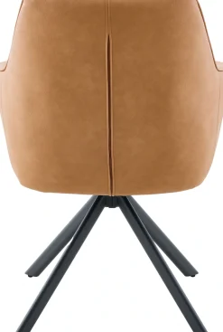 HELA Armlehnstuhl »POLINA« () 1 Stk.4-Fuß, 360° drehbar, Ovalrohrgestell, Armlehnen, Lederoptik