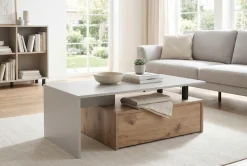 HELA Couchtisch »DENNIS« Stauraum mit Schubkasten, Breite 110 cm