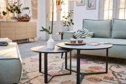 HELA Couchtisch »MASSA« Set, 2 Stk. tlg. 2er Set, Gestell rechteckig, Melamin mit Schweizer Kante