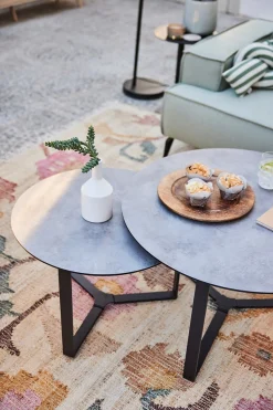 HELA Couchtisch »MASSA« Set, 2 Stk. tlg. 2er Set, Gestell rechteckig, Melamin mit Schweizer Kante