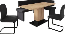 HELA Eckbankgruppe »Pia« Set, 4 Stk. tlg. Esstisch ausziehbar, Bank links/rechts montierbar