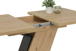 HELA Essgruppe »GESA« 1 Tisch / 4 Stühle, 5 Stk. tlg. Tischplatte ausziehbar, Stuhl 360 Grad drehbar