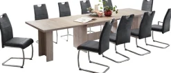 HELA Essgruppe »Lia, 11tlg. Sitzgruppe, Extra viel Platz« Set, 11tlg.-Set, ausziehbar, Esstisch plus 10 Stühle, 11 Stk. tlg. Ausziebar 160 - 300 cm