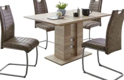HELA Essgruppe »Ulla« Set, 5 Stk. tlg. ausziehbar 140 - 220 cm, Edelstahl, 140 Kg Belastbar