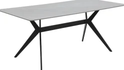 HELA Esstisch »PACCINO« 1 Stk. tlg. Sintered Stone, Marmoroptik, Platte fest (1 cm), Metallgestell konisch