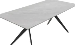 HELA Esstisch »PACCINO« 1 Stk. tlg. Sintered Stone, Marmoroptik, Platte fest (1 cm), Metallgestell konisch