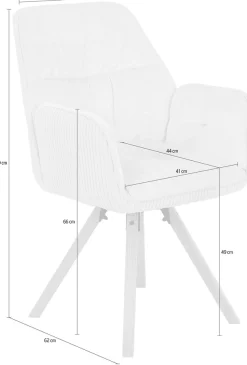 HELA Esszimmersessel »AMIRA« Set, 1 Stk. tlg. Auto-Return 270°