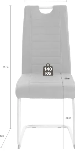 HELA Esszimmerstuhl »Ulla« (Set) 2 Stk.Schwingstuhl, 2 oder 4 Stück