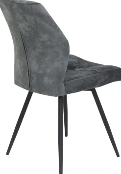 HELA 4-Fußstuhl »ALLY« (Set) 2 Stk.4-Fuß, 360° drehbar, gepolstert, Vintage Velvet mit Steppnähten