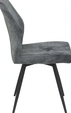 HELA 4-Fußstuhl »ALLY« (Set) 2 Stk.4-Fuß, 360° drehbar, gepolstert, Vintage Velvet mit Steppnähten