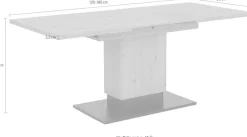 HELA Säulen-Esstisch »Lorena T« ausziehbar 120-180 cm