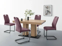 HELA Säulen-Esstisch Synchronauszug 140-180-220cm