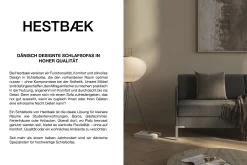 HESTBÆK Schlafsofa »Hestbæk 168 3-Sitzer, Bettfunktion, Breite 208cm, Komfortsitzhöhe 47cm« Umklappbar, Querschläfer, sehr komfortabel, Stauraum