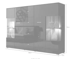Höltkemeyer Highboard »STYLE« Breite 188 cm, ohne Beleuchtung