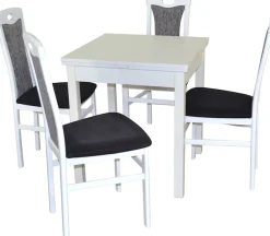 HOFMANN LIVING AND MORE Essgruppe »5tlg. Tischgruppe« Spar-Set, 5tlg. Tischgruppe, 5 Stk. tlg. Stühle montiert