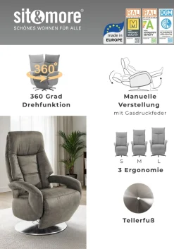 HOLLISTER TV-Sessel »Enjoy« in Größe L, wahlweise mit Motor und Aufstehhilfe