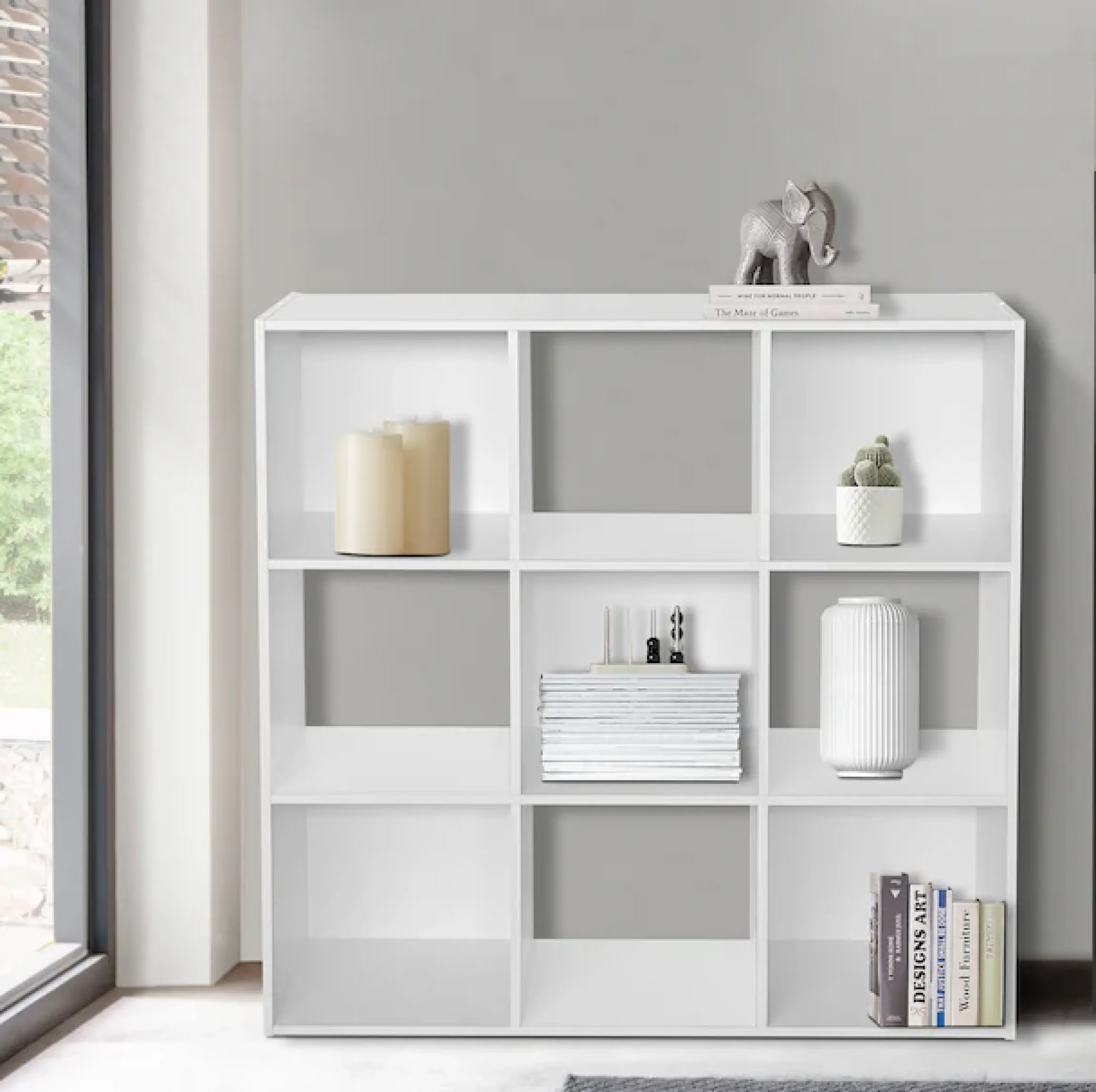 Home affaire Aktenregal »Nahuel« Bücherregal, Würfelregal im modernen Design, B 91 x H 91 cm