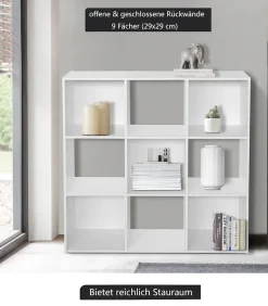 Home affaire Aktenregal »Nahuel« Bücherregal, Würfelregal im modernen Design, B 91 x H 91 cm