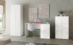 Home affaire Aktenschrank »Prisma, Breite 63 cm, Höhe 184 cm, 2 Türen (3 Einlegeböden)« Büroschrank, Mehrzweckschrank, Front mit Siebdruck