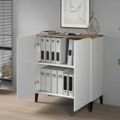 Home affaire Aktenschrank »Sunrise Aktenschrank, Mehrzweckschrank, Büroschrank« mit 2 Türen & 2 Fӓchern, Breite 79,2 cm, Made in Italy