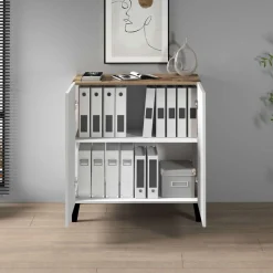 Home affaire Aktenschrank »Sunrise Aktenschrank, Mehrzweckschrank, Büroschrank« mit 2 Türen & 2 Fӓchern, Breite 79,2 cm, Made in Italy