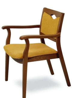 Home affaire Armlehnstuhl »London, Stuhl, Komfortsessel, 3 Gestellfarben, Made in Italy« () 1 Stk.Extra-komfortabel, ergonomisch, fleckenabweisendes Gewebe, Massivholz
