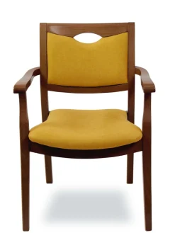 Home affaire Armlehnstuhl »London, Stuhl, Komfortsessel, 3 Gestellfarben, Made in Italy« () 1 Stk.Extra-komfortabel, ergonomisch, fleckenabweisendes Gewebe, Massivholz