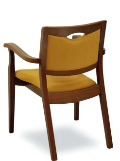 Home affaire Armlehnstuhl »London, Stuhl, Komfortsessel, 3 Gestellfarben, Made in Italy« () 1 Stk.Extra-komfortabel, ergonomisch, fleckenabweisendes Gewebe, Massivholz