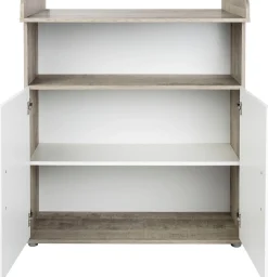 Home affaire Babyzimmer-Komplettset »Henning« Set, inkl. Lattenrost, 5 Stk. tlg. Kleiderschrank, Kinderbett, Wickelkommode, Seiten und Wickelkomm-Regal