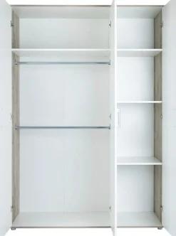 Home affaire Babyzimmer-Komplettset »Henning« Set, inkl. Lattenrost, 5 Stk. tlg. Kleiderschrank, Kinderbett, Wickelkommode, Seiten und Wickelkomm-Regal