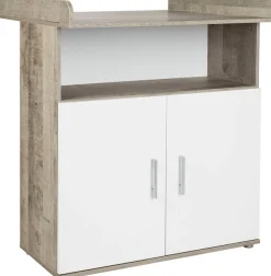 Home affaire Babyzimmer-Komplettset »Henning« Set, inkl. Lattenrost, 5 Stk. tlg. Kleiderschrank, Kinderbett, Wickelkommode, Seiten und Wickelkomm-Regal