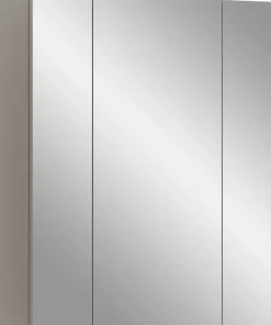 Home affaire Badezimmerspiegelschrank »Malmö, Breite 60 cm, 3 Spiegeltüren, 9 Fächer, 6 Einlegeböden« 1 Stk. tlg. in verschiedenen Farben erhältlich, Badmöbel, Spiegel, Badschrank, Bad