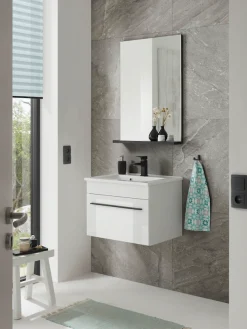 Home affaire Badmöbel-Set »Cantara, Bad im modernen Design, 2-teiliges Badezimmer« Set, 2 Stk. tlg.