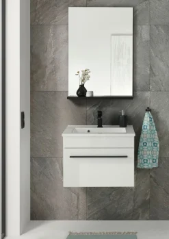 Home affaire Badmöbel-Set »Cantara, Bad im modernen Design, 2-teiliges Badezimmer« Set, 2 Stk. tlg.