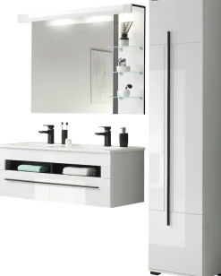 Home affaire Badmöbel-Set »Cantara, Bad im modernen Design, 3-teiliges Badezimmer« Set, 3 Stk. tlg.