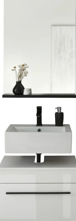 Home affaire Badmöbel-Set »Cantara, Bad im modernen Design, 2-teiliges Badezimmer« Set, 2 Stk. tlg.