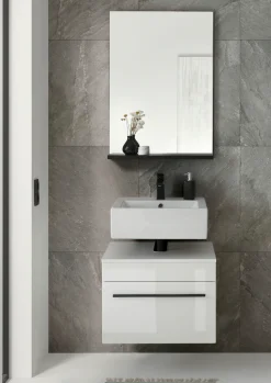 Home affaire Badmöbel-Set »Cantara, Bad im modernen Design, 2-teiliges Badezimmer« Set, 2 Stk. tlg.