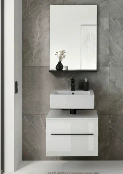 Home affaire Badmöbel-Set »Cantara, Bad im modernen Design, 2-teiliges Badezimmer« Set, 2 Stk. tlg.