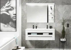 Home affaire Badmöbel-Set »Cantara, Bad im modernen Design, 2-teiliges Badezimmer« Set, 2 Stk. tlg.