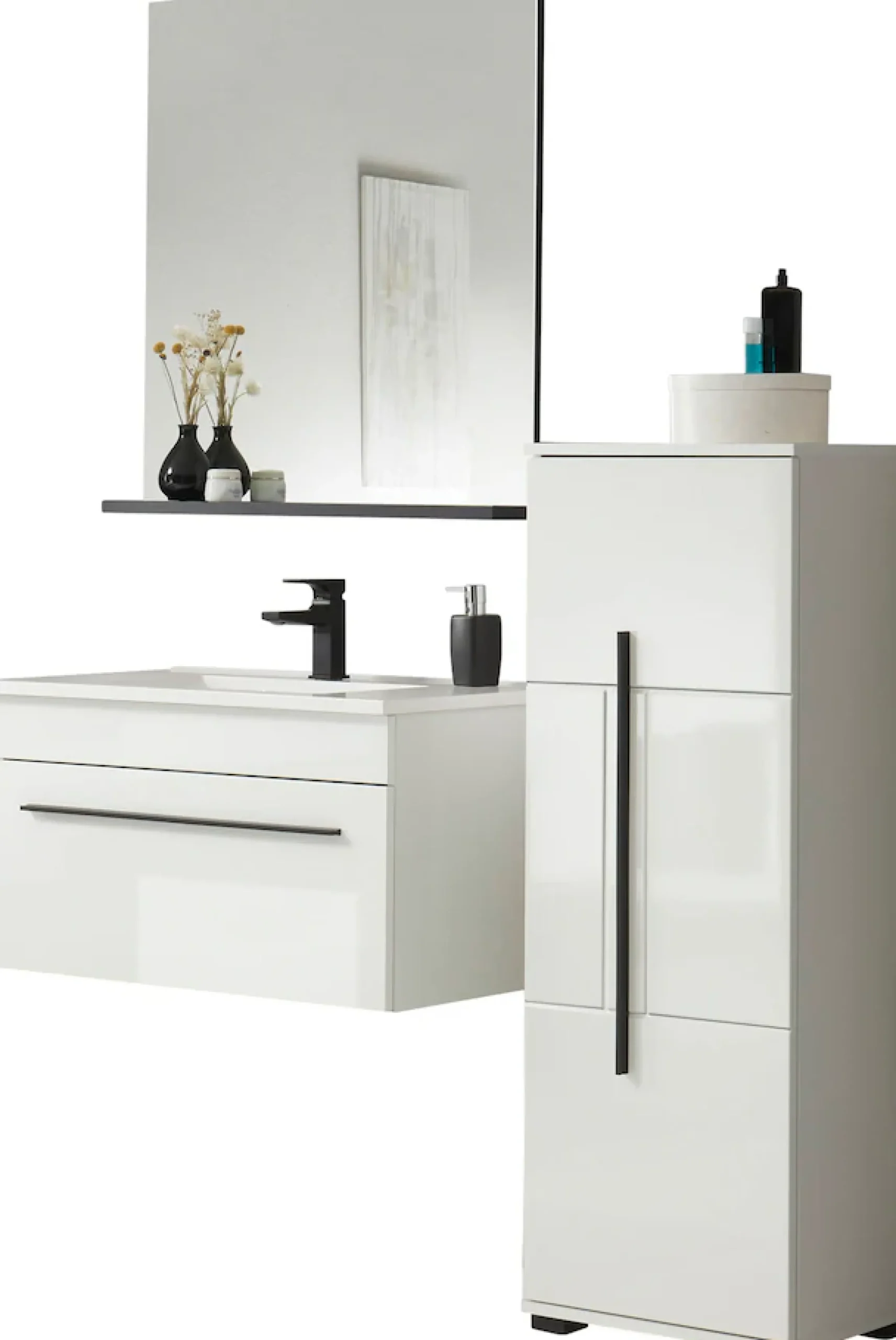 Home affaire Badmöbel-Set »Cantara, Bad im modernen Design, 3-teiliges Badezimmer« Set, 3 Stk. tlg.