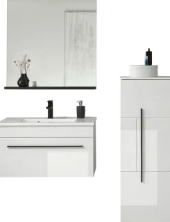 Home affaire Badmöbel-Set »Cantara, Bad im modernen Design, 3-teiliges Badezimmer« Set, 3 Stk. tlg.