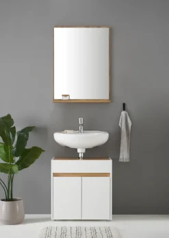 Home affaire Badmöbel-Set »CITY/ GIRON, Bad im zeitlosen Design, 2-teiliges Badezimmer« Set, 2 Stk. tlg.