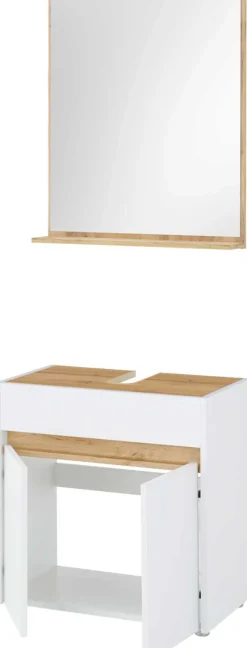 Home affaire Badmöbel-Set »CITY/ GIRON, Bad im zeitlosen Design, 2-teiliges Badezimmer« Set, 2 Stk. tlg.
